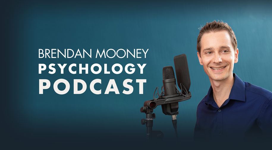 Picture of Psychologist Brendan Mooney Podcasting